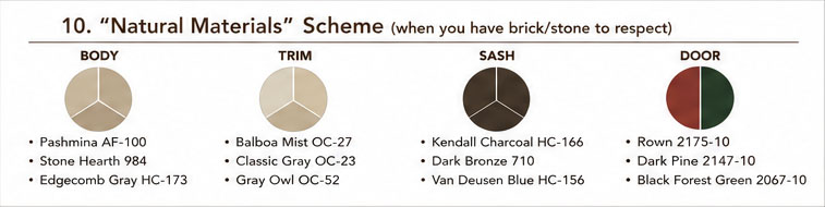 “Natural Materials” Scheme (when you have brick/stone to respect)